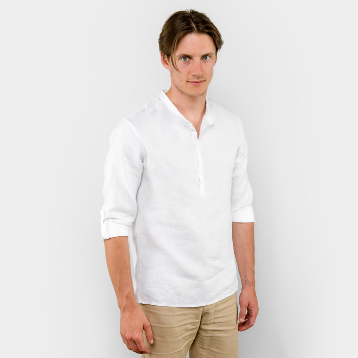 Linen white shirt for men. Manufacturer: AB 